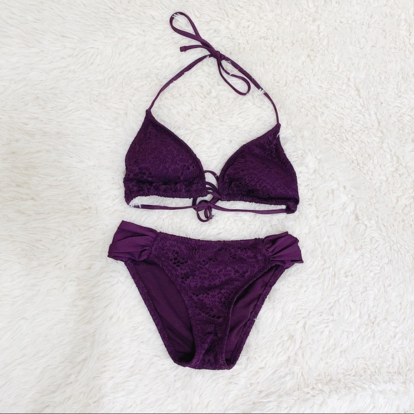 Textured Purple Bikini Set - Picture 6 of 6